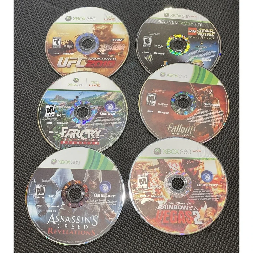 Xbox Games Lot of 6 *DISCS ONLY*